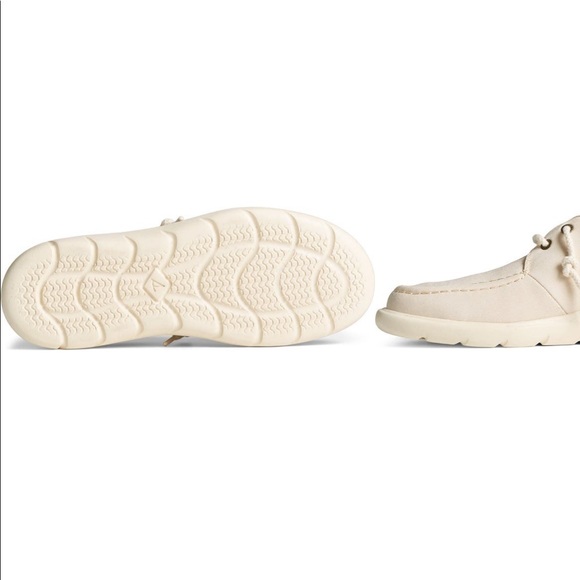 Sperry Top-Sider beige boat shoes sz 6 - Picture 4 of 5